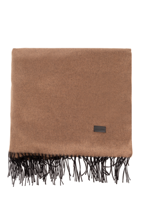 【関税&送料込】Max Mara Biscuit Cashmere Baci Scarf Max Mara Baci Cashmere Scarf in Brown